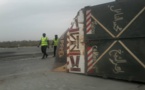 Accident: Un camion se renverse sur l’autoroute Ila Touba