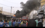 VIDEO- Urgent: Violent incendie au marché Ocass de Touba