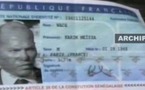 [Image] Carte nationale d’Identifié française de Karim Wade