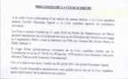 Annulation de l’arrêté Ousmane Ngom : la Cour suprême dément l’information
