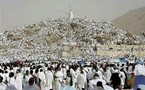 Les fidèles au  Mont Arafat
