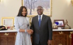 VIDEO - Naomi Campbell reçue par le Président Macky Sall 