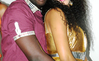 Photo: Adja Ndoye et son copain lors de son anniversaire