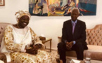 Audience: Mimi Touré reçue par Abdou Diouf