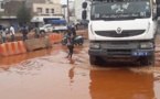 Pluie à Dakar: Les routes de certains quartiers impraticables (images)