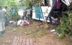 Accident d’un bus à Bignona : les terribles images qui témoignent de la violence du choc (Âmes sensibles s'abstenir)