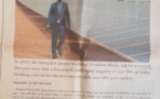 PHOTO : Macky Sall s’offre une pub d’1/2 page à 100 millions FCfa dans le Financial Times