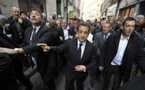 Sarkozy hué et insulté par des opposants