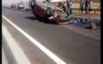 Urgent - Diass:  Un véhicule particulier percute une voiture de la gendarmerie et se renverse... (VIDEO)