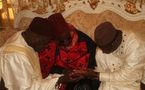 Macky Sall recueillant les prières de Serigne Mansour Sy