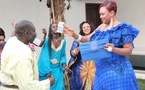 Kiné Sow, la généreuse, dans sa belle robe