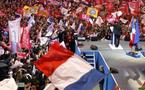Salle comble à Bercy au meeting de rassemblement de François Hollande