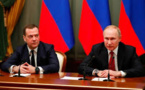 Russie: le gouvernement de Dmitri Medvedev démissionne