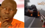Urgent - Autoroute à péage: La voiture de Tapha Guèye prend feu et brûle entièrement (Vidéo)