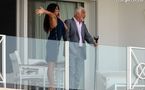 Jean-Paul Belmondo, pimpant, et Barbara Gandolfi, heureuse d'être au Festival