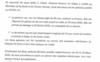 Coronavirus: l'Institut Pasteur notifie au Ministère de la Santé et de l'Action sociale, 2 autres nouveaux cas de patients testés positifs