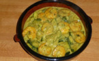 Curry de Courgettes aux Crevettes