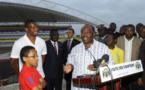 Samuel Eto'o et le président gabonnais Aly Bongo