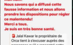 Jalal Kawar, le propriétaire de Orca est en bonne santé