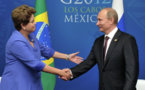 G20: Poutine rencontre la présidente brésilienne Dilma Rousseff