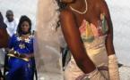 Le mannequin Sophia Thiam en robe de mariée
