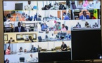 (PHOTOS)- Visioconférence: Les images du Conseil des ministres