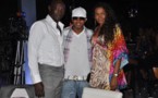 El Hadj Diouf avec le couple de la Villa Chrystal Babacar et Delphine