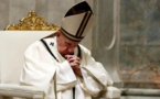 Le Pape François pendant l'audience générale hebdomadaire au Vatican, le 23 octobre 2019