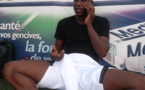 Kalidou Fadiga s’apprêtant à prendre part à un match de gala