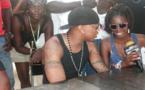 El Hadj Diouf et Jay Milly Dia lors dans Happiness Show au Monaco Plage