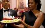 Le gateau d'anniversaire du président Obama, offert par sa femme