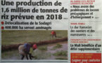 A la Une du Journal le Soleil du 01 Août