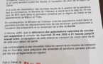 Suspension de la délivrance des autorisations spéciales de circuler: Le ministre de l'Intérieur menace tout contrevenant