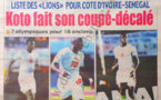 A la Une du Journal Walf Sports du 25 Août