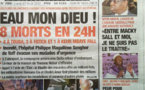 A la Une du Journal L'Observateur du 27 Août