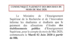 ALLOCATIONS D'ÉTUDES: Les bourses payées à partir de mardi