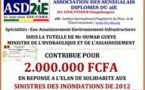 L'Association des Sénégalais Diplômés du 2iE apporte son soutien aux sinistrés des inondations 