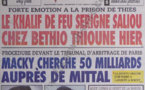 A la Une du Journal L'As du 21 Septembre 