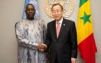 La poignée de main entre Macky Sall et Ban Ki Moon