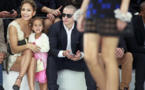 Jennifer Lopez en famille au défilé Chanel