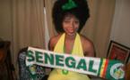 Adiouza supportrice des Lions de la Téranga