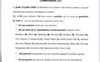 Covid-19: 112  nouveaux cas, 3 nouveaux décès enregistrés, 28 cas communautaires, 130 patients guéris, 38 cas graves en réanimation