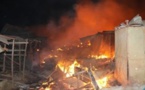 Kaolack - Un incendie ravage le marché central 