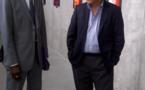 Aboubacry Bâ de Canal+ en compagnie de Michel Platini