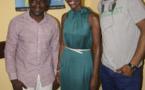 Coumba Gawlo et Robert Brazza présentateur à Canal+ plus et Lamine Guerassé