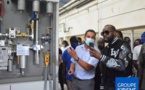 PHOTOS - Maître Gims, Barack Adama et autres en visite dans l'usine de Kirène: Les images !