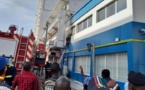 (PHOTOS): Incendie à l’agence Ecobank de Faidherbe