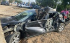 Accident spectaculaire à Thiès: Un train réduit en tas de ferraille une voiture, sans faire de victime