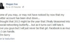 Megan Fox quitte Twitter