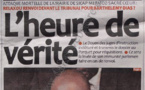 A la Une du Journal Libération du mardi 15 janvier 2013